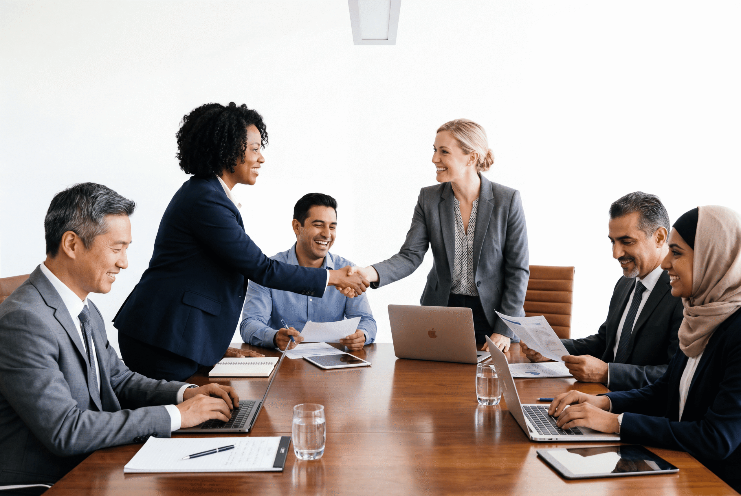 Business team meeting — the kind of team InnerScience's personality assessment is built for